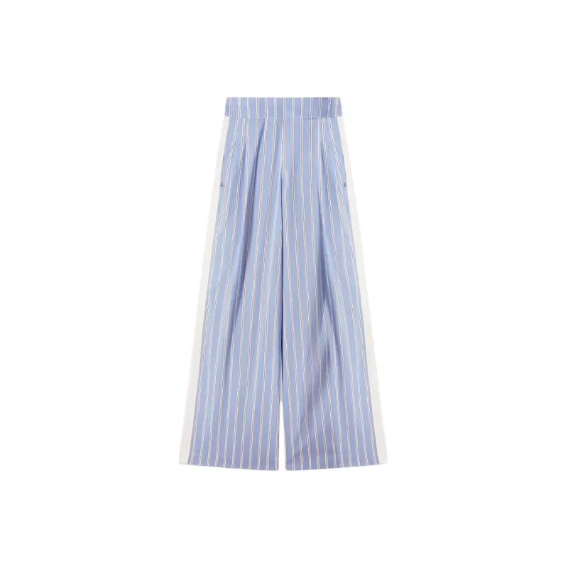 Patrizia Pepe Striped Poplin Trousers-0