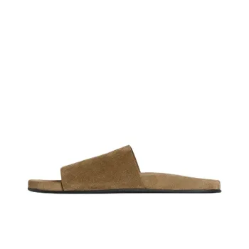THE ROW Slide Slippers Women's Army Green