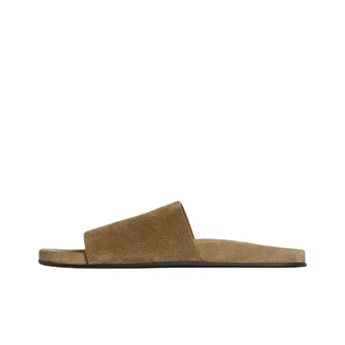 THE ROW Slide Slippers Women's Army Green