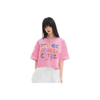LALABOBO Drop Shoulder Sleeve T Shirt Women's