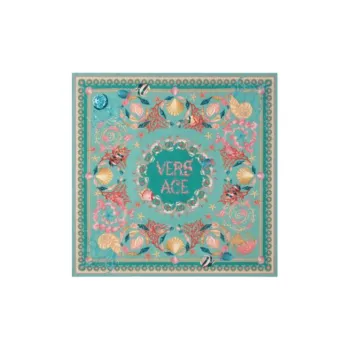 VERSACE Underwater Barocco Silk Scarf