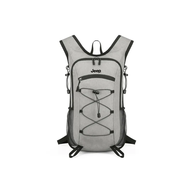 Jeep Oxford Backpack Regular Unisex Lake Green/Dark Blue/Black/Light Gray-9