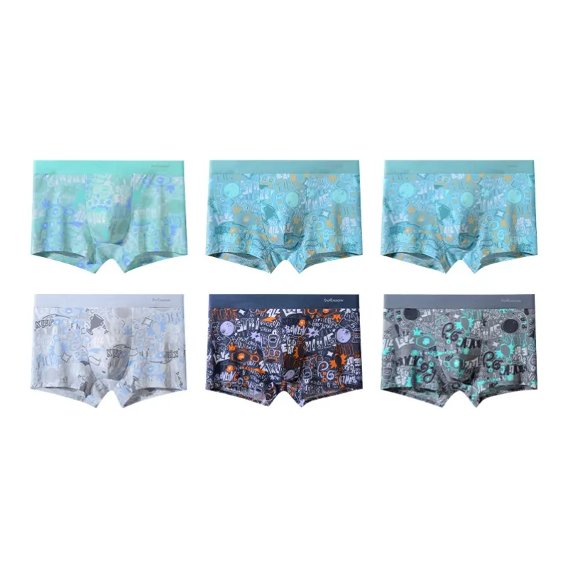 MIIOW Trendy Party Collection Cooling Summer Collection Underpants Summer Thin Men's Combo Set-25
