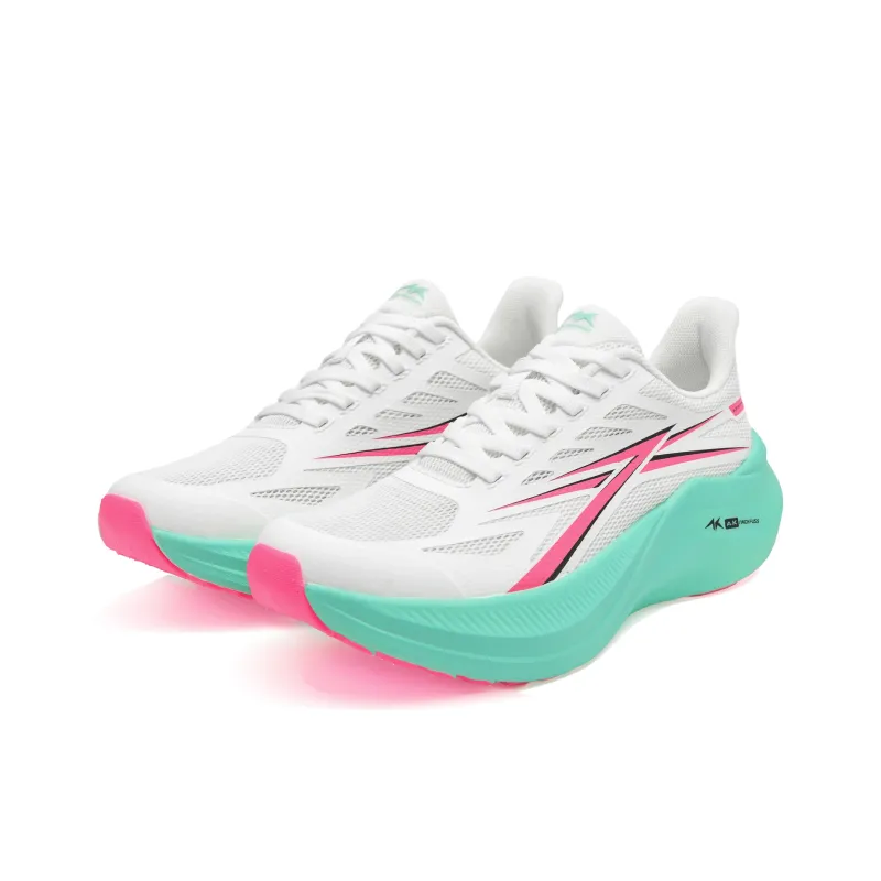 A.Knackfuss Running Shoes Unisex Low Top Cyan Pink Leaping Shadow-2