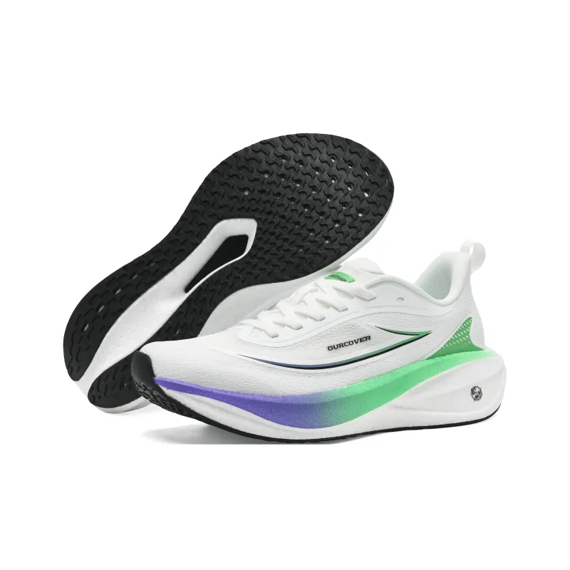 OURCOVER ETPU Sole Running Shoes Unisex Blue Green Mismatched-4
