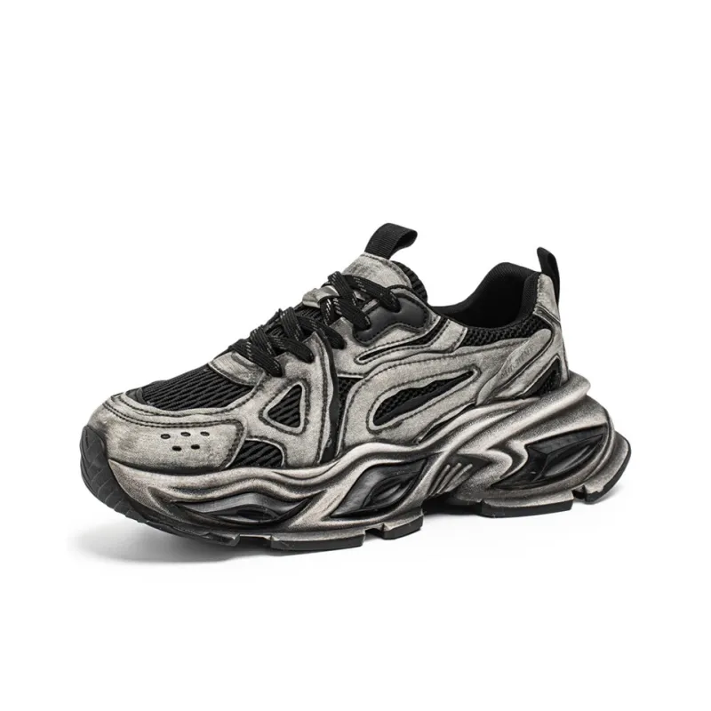 ROBINHOOD Slip Resistant, Abrasion Resistant, Breathable, Lightweight Low Top Chunky Sneakers Men's Box Included-2