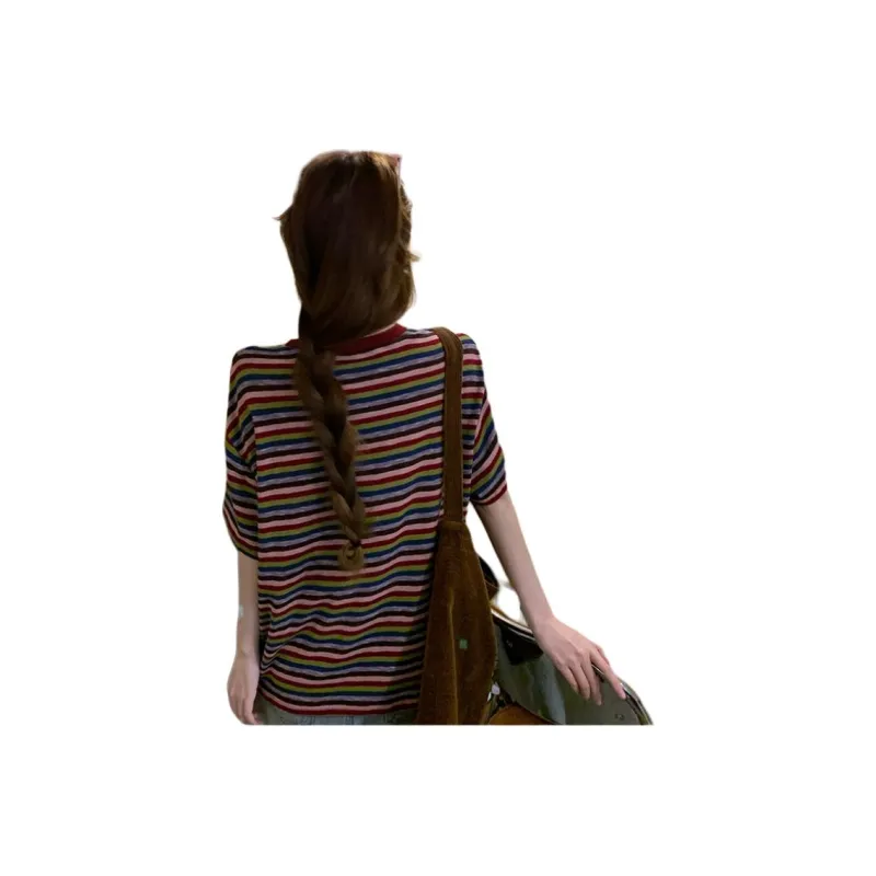 Dior Beauty T-Shirts Women's Stripes-2