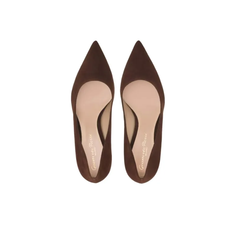 GIANVITO ROSSI Slim Heel High Heels 8.5cm Women's Brown-3