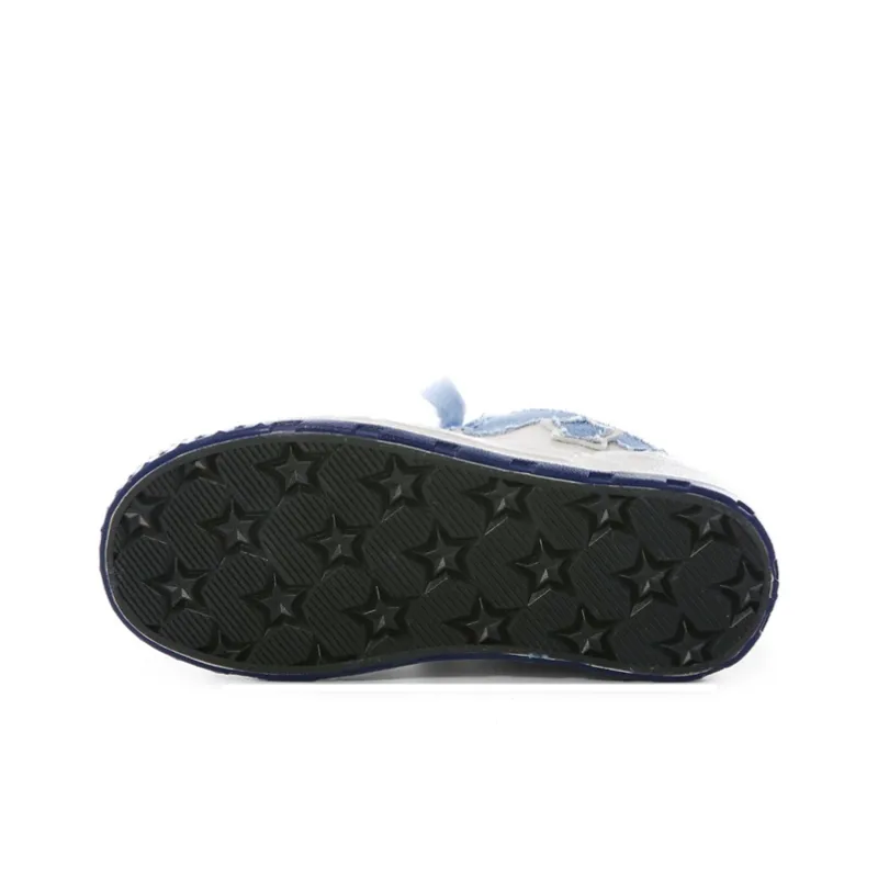 The New Age Family Low Top Skateboard Shoes Women's Beige Blue-4
