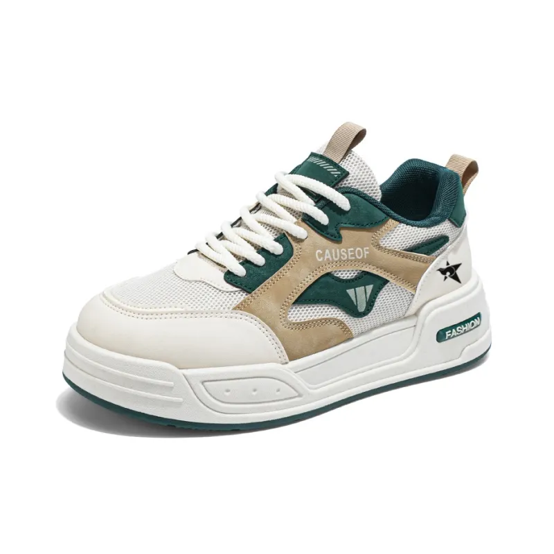 Bookish Star Anti Slip Wear Resistant Low Top Skateboard Shoes Men's-5