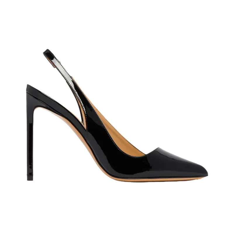 FRANCESCO RUSSO Slim Heel High Heels 11cm Women's Black-1
