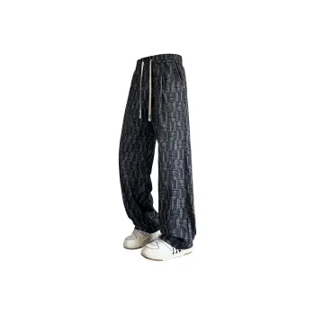 UPZCY Casual Pants Unisex Black