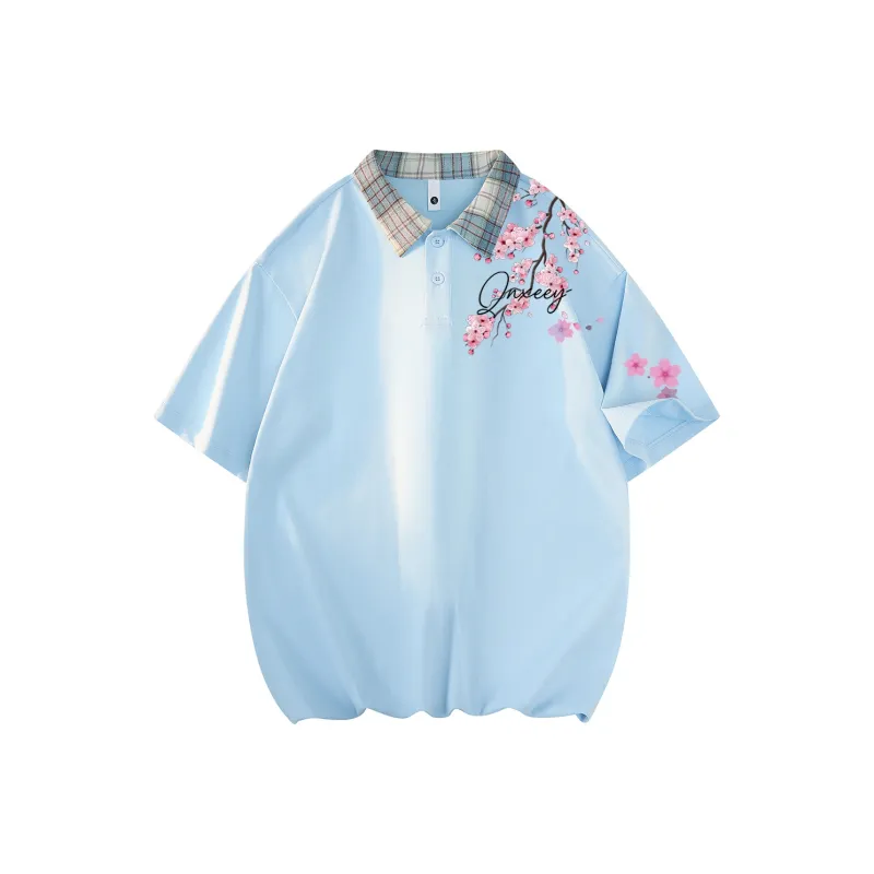 Qnxeey Polo Shirts Unisex-8