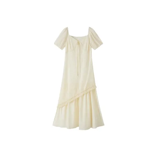 XIANGYING Short Sleeved Dress Women's