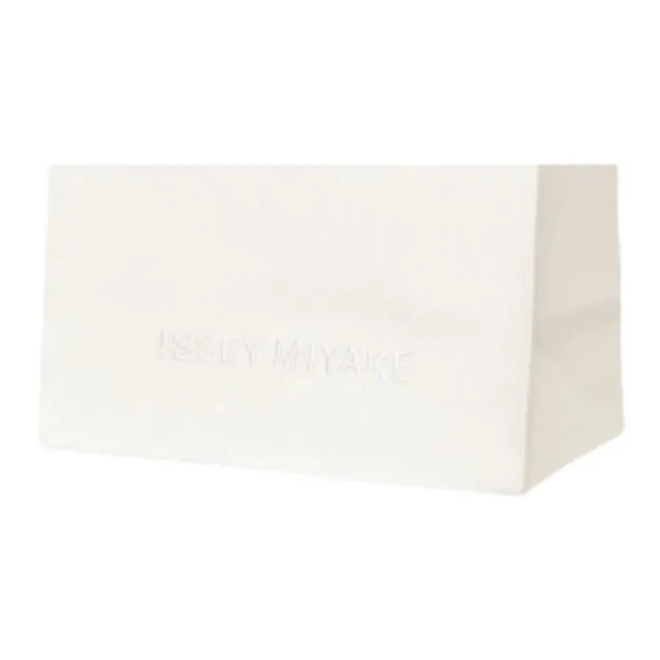 ISSEY MIYAKE Japanese Washi Fabric Shoulder Bag, Crossbody Bag, Handbag Mini Women's White-1