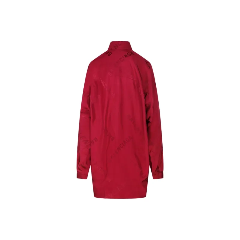 Balenciaga Shirt Women's Burgundy-1