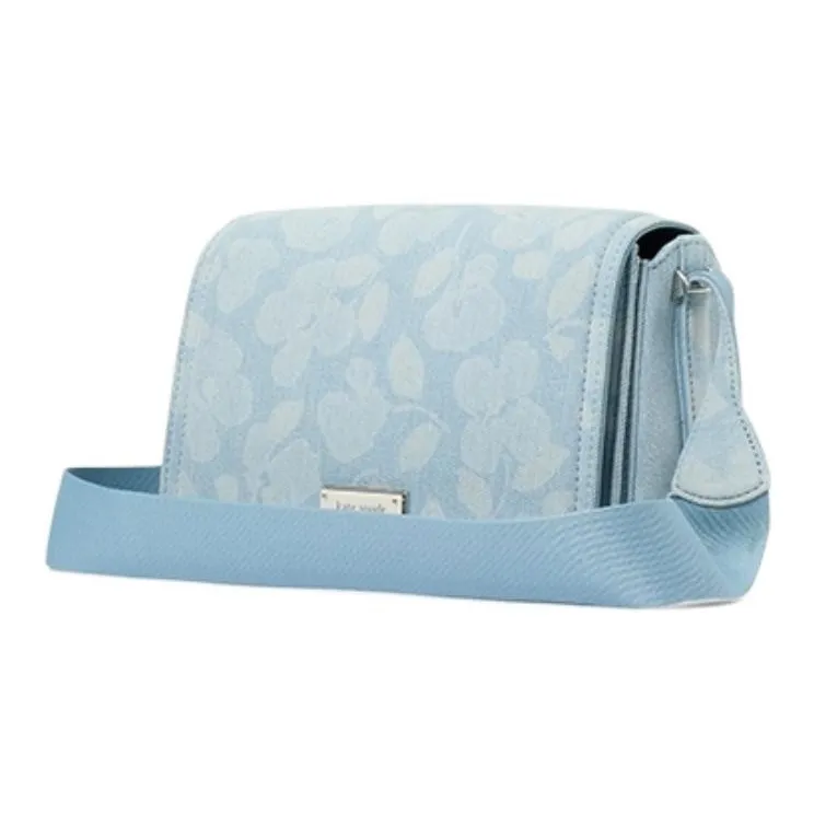 Kate Spade Fabric Shoulder Bag, Crossbody Bag Trumpets Women's Denim Blue-1