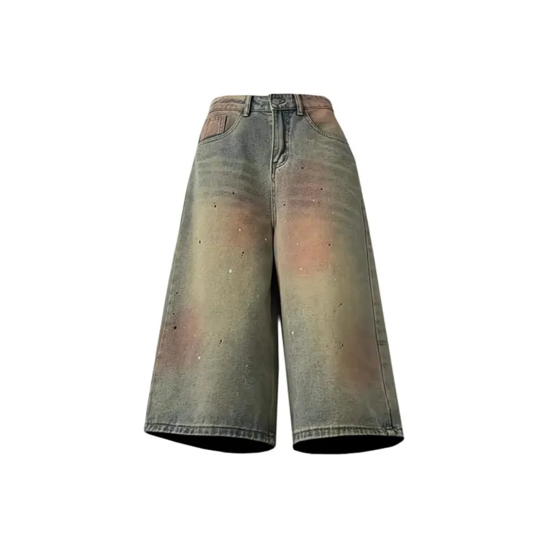 Anyveiw Denim Shorts Unisex Washed Color-7