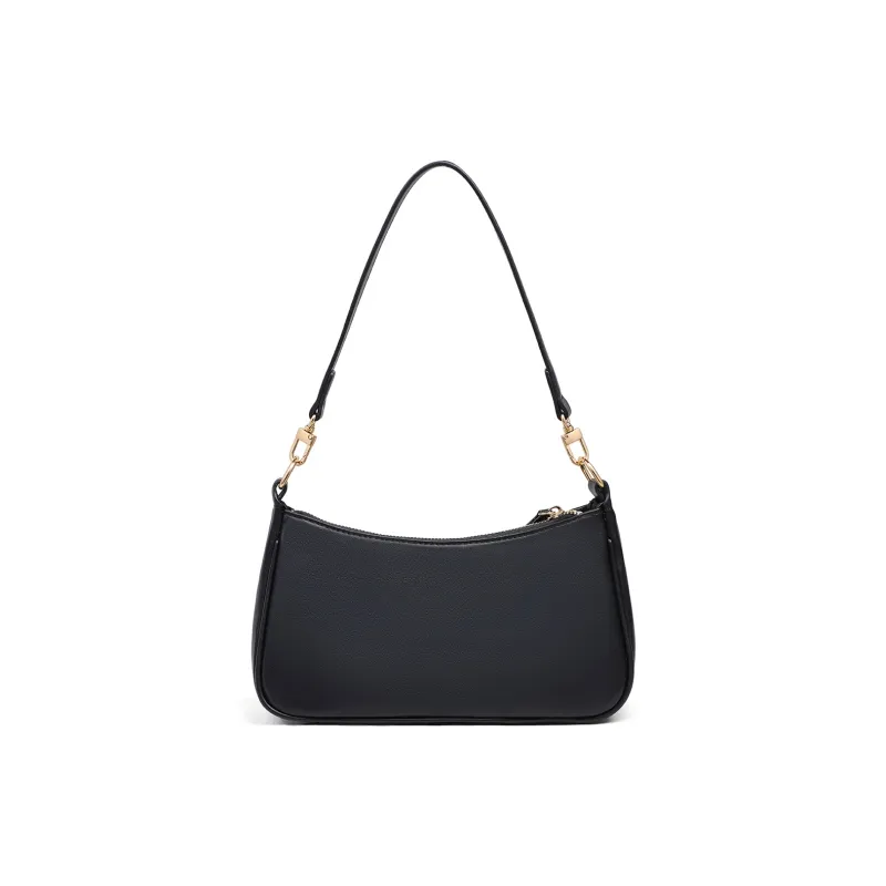 PT'SON Synthetic Leather Baguette Bag Shoulder Bag Regular Women's White-14
