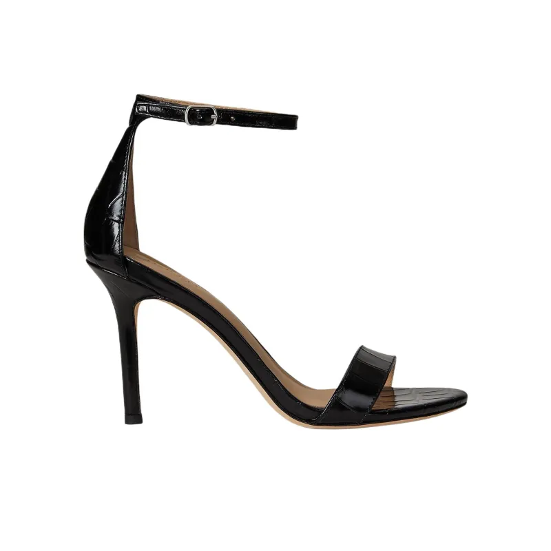 LAUREN RALPH LAUREN Allie One Strap Sandals 9cm Women's Black-1