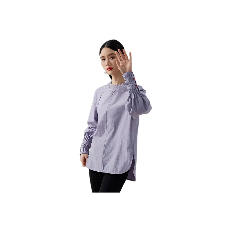 Hang Yi Court Shirts Women's Purple-0