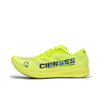 CLERSES Low Top Running Shoes Unisex Fluorescent Lime Green
