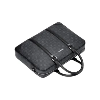 SEPTWOLVES Artificial Leather Briefcase Tubas Men's Black
