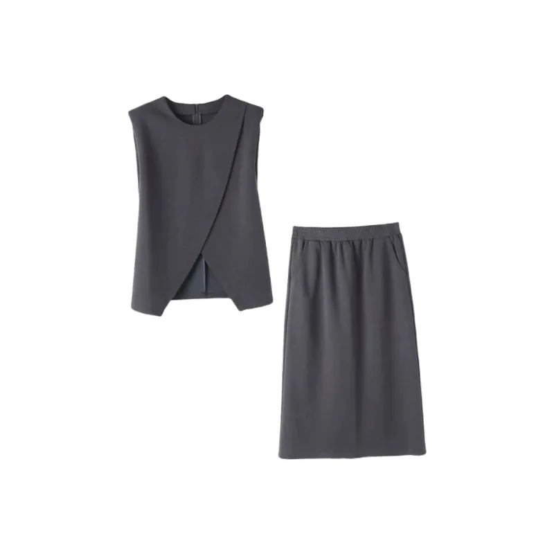 ARIADNAW STUDIO Skirt Set Women's Gray-1