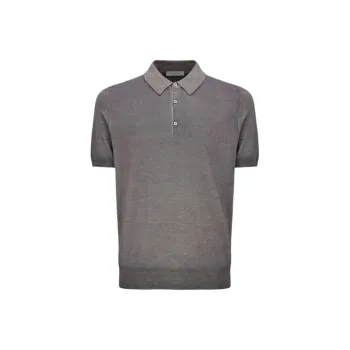 Canali Polo Shirts Men Gray
