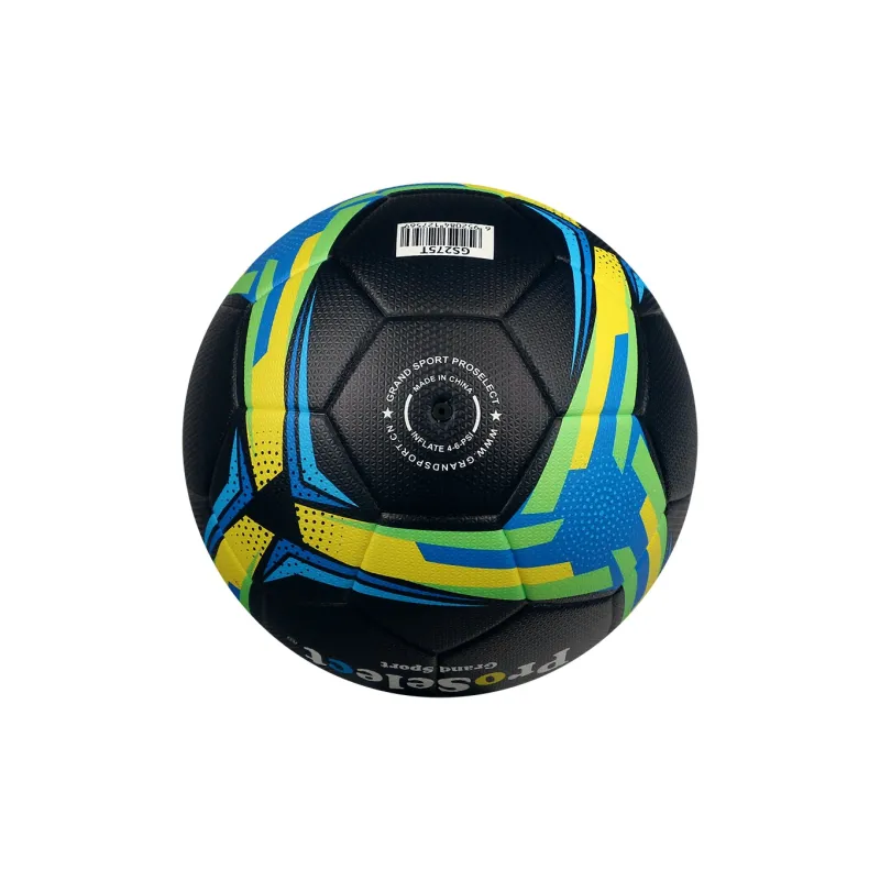 ProSelect Size 5 Soccer PU Seamless Thermal bonding Unisex Black-3