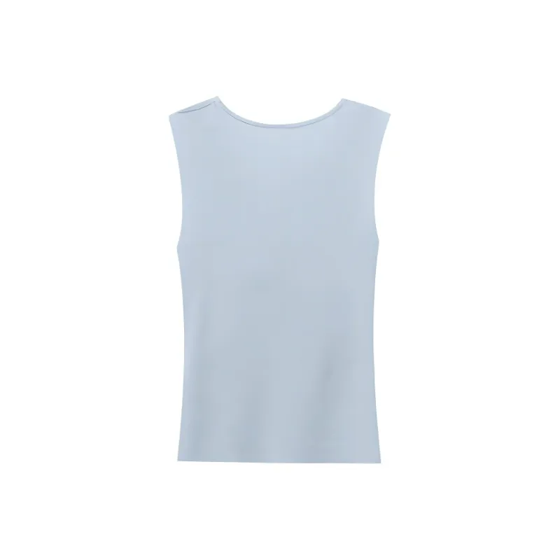 CHARM PICK Tank Tops Women's Aqua Blue-1