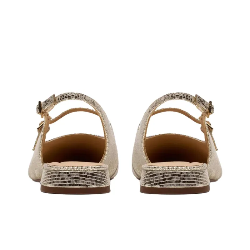 Clarks Sensa 15 Shine Casual Single Shoes 1.5cm Women's Champagne-4