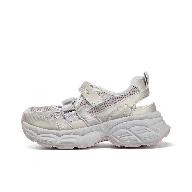 La Chapelle Low Top Chunky Sneakers Women's Champagne-0