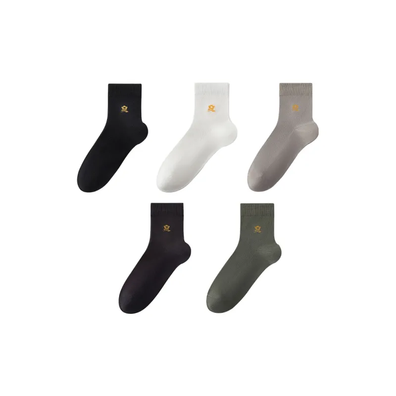 Montagut Mid Calf Socks Men's 5 Pack-11