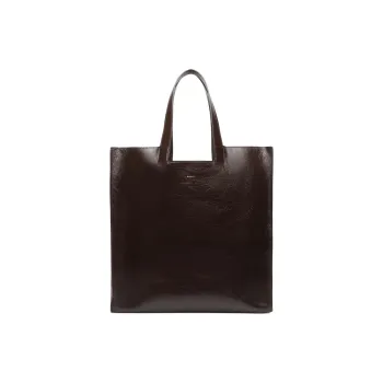BALLY Calfskin Tote Bag, Shopping Bag, Handbag Men's Brown