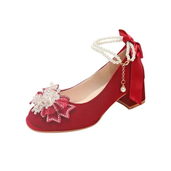 Medd High Heels Women's Burgundy