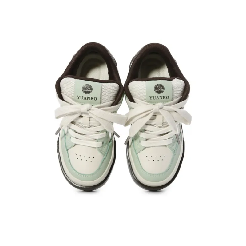 The New Age Family Low Top Skateboard Shoes Women's Mint Chocolate-2
