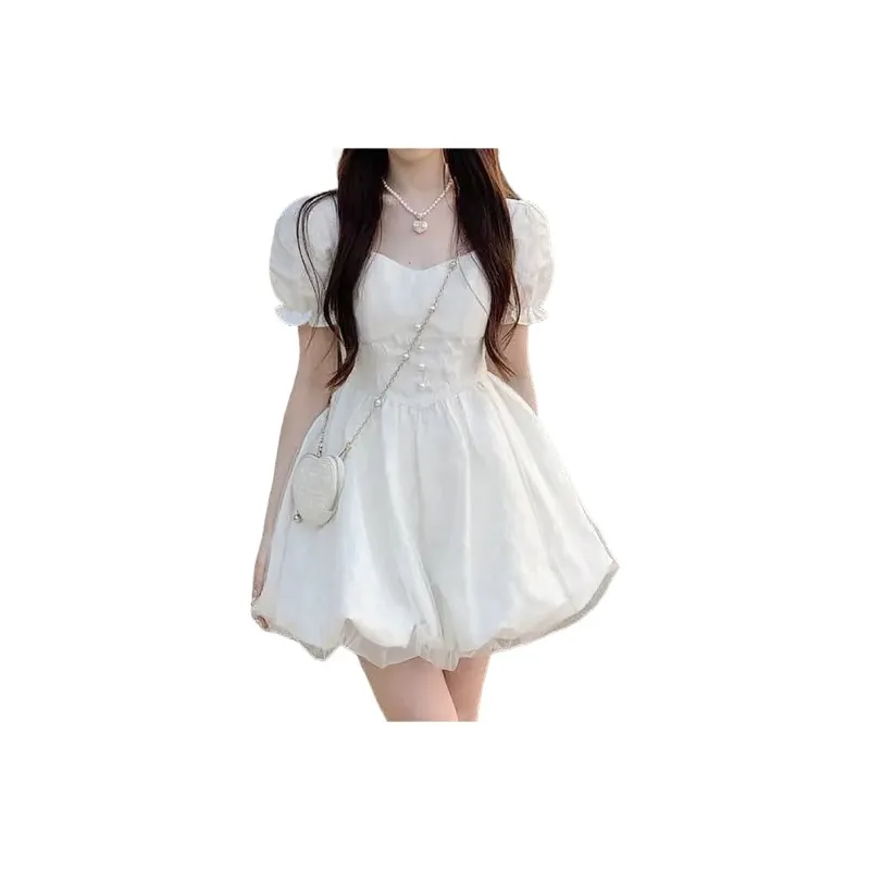 ROBINHOOD Slip Dresses Women's White-2