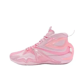 XTEP Battle 1.0 Durable Breathable High Top Basketball Shoes Men's Pink