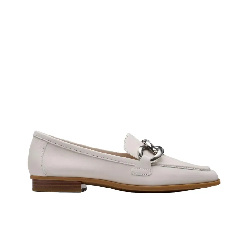 Clarks Sarafyna Iris Loafers 2cm Women's Ecru-1