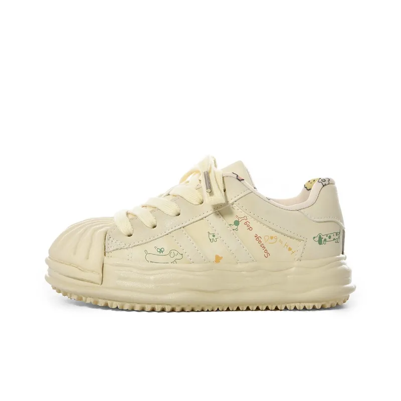 The New Age Family Low Top Skateboard Shoes Women's Yellow-0