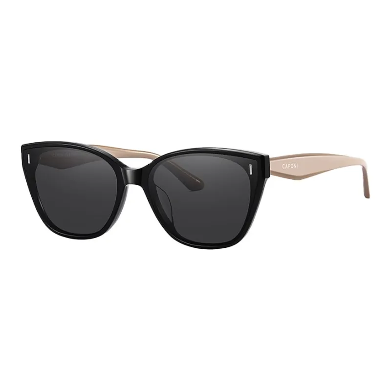 CAPONI Plate Frame Cat Eye Sunglasses Unisex-4