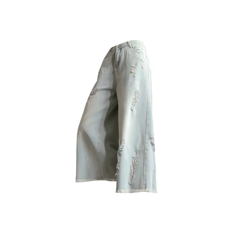 ROBINHOOD Denim Shorts Women's Light Blue-0