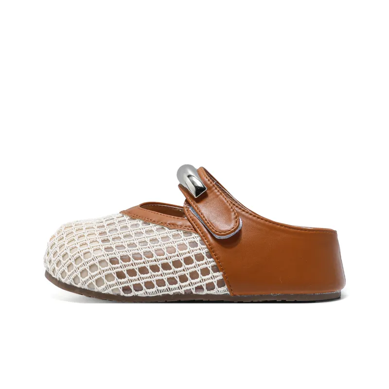 Take The Qin Rubber Sole Quiet Abrasion Resistant Closed Toe Slippers Women's-5