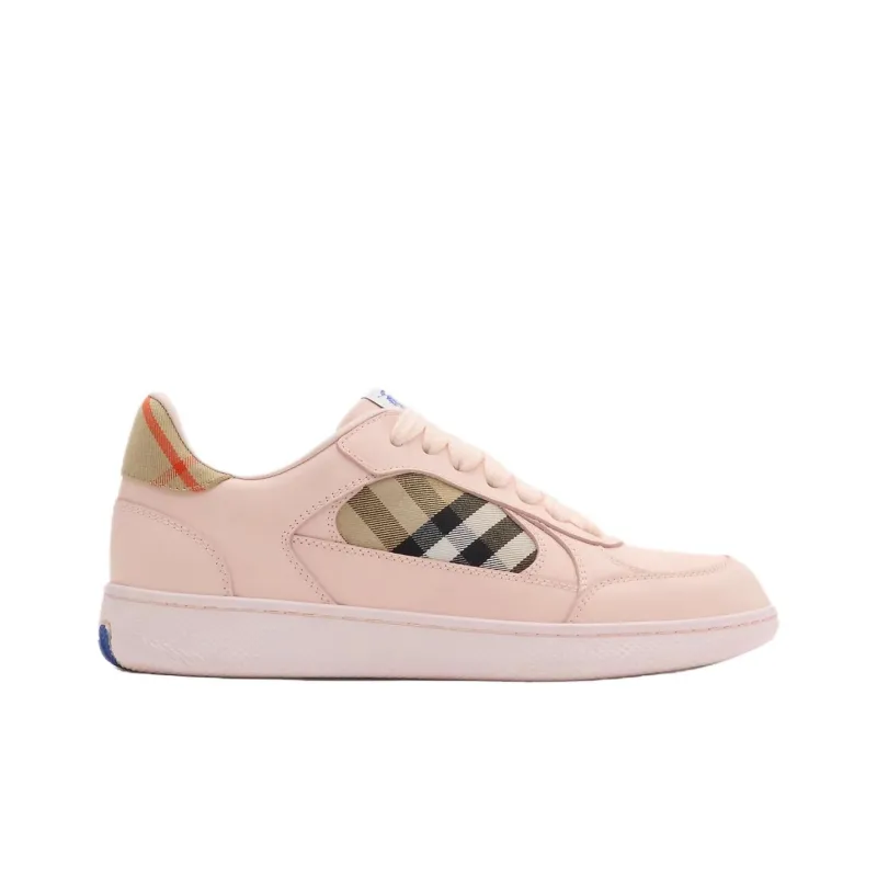 Burberry Terrace Low Top Skateboard Shoes Women's Pink-1