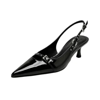 Puppytown Slim Heel High Heels Women's Black