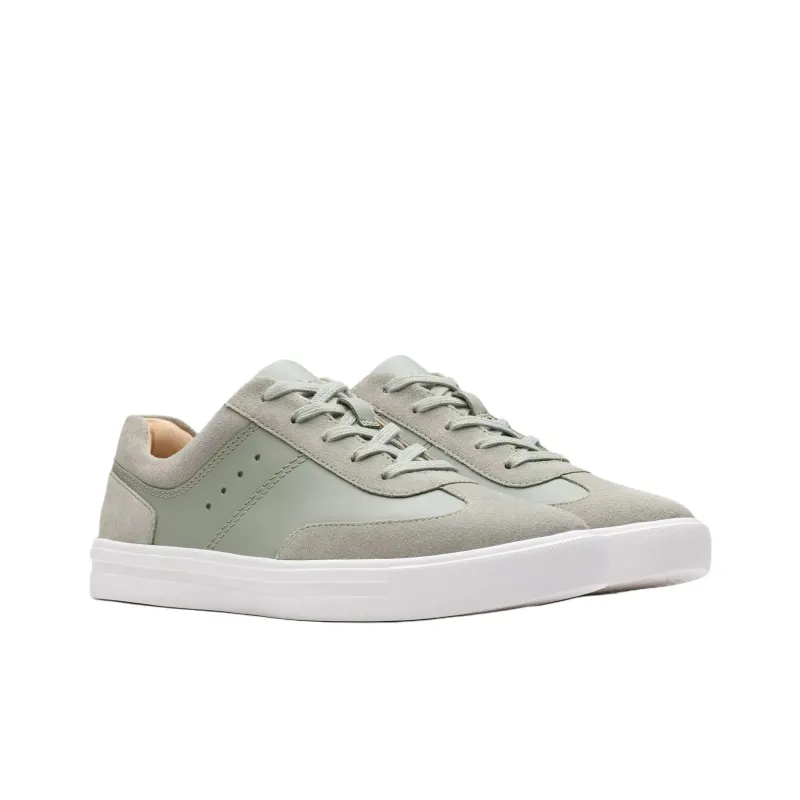 Clarks Makea Court Low Top Skateboard Shoes Women's Green-2