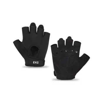EX2 YIHAISHI Polyamide Half Finger Sports Glove Unisex Black