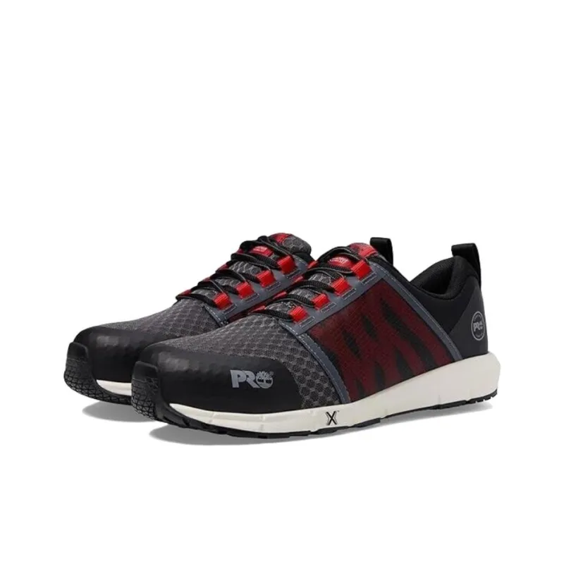 Timberland PRO Low Top Running Shoes Men's Black Red-1