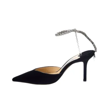 Jimmy Choo Saeda Slim Heel High Heels 8.5cm Women's Black
